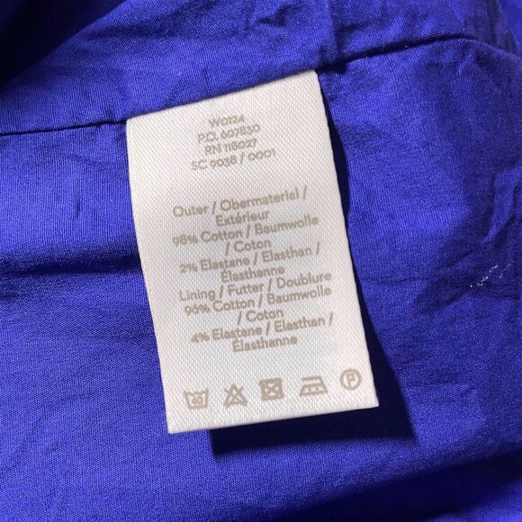 BODEN Sierra Textured Floral Polka Dot Dress Size 4 Blue White Short Sleeve EUC - Picture 9 of 16